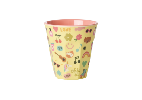 rice Middelgroot Beker - Unicorn Love Print - rice