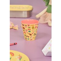 rice - Middelgroot Beker - Unicorn Love Print