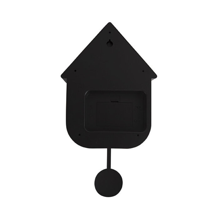Karlsson - Wall clock Modern Cuckoo ABS Black