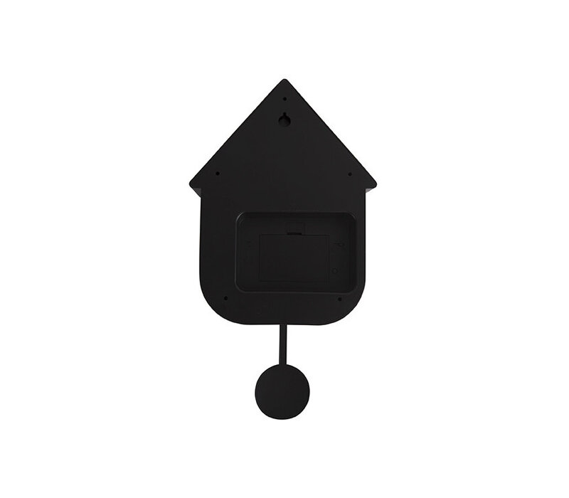 Karlsson - Wall clock Modern Cuckoo ABS Black