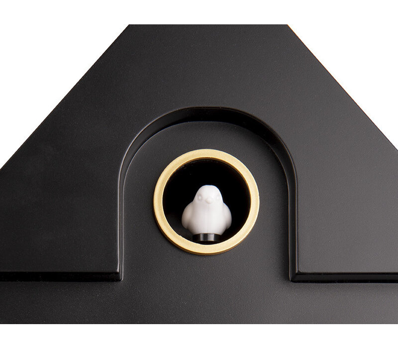 Karlsson - Wall clock Modern Cuckoo ABS Black