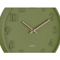 Karlsson - Wall Clock Calma - Army Green