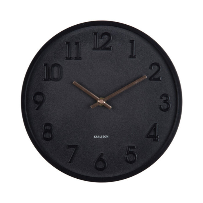 Karlsson - Wall Clock Calma - Matt Black