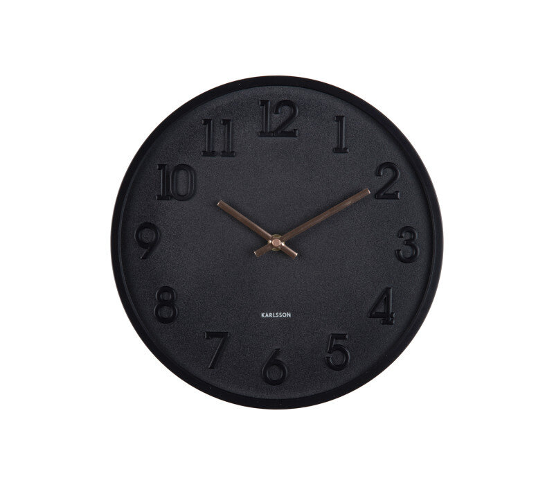 Karlsson - Wall Clock Calma - Matt Black