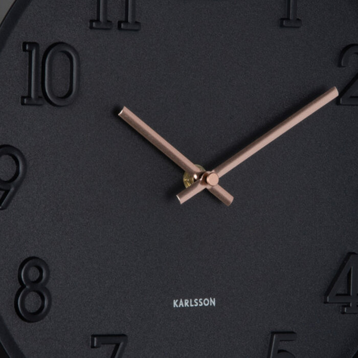 Karlsson - Wall Clock Calma - Matt Black