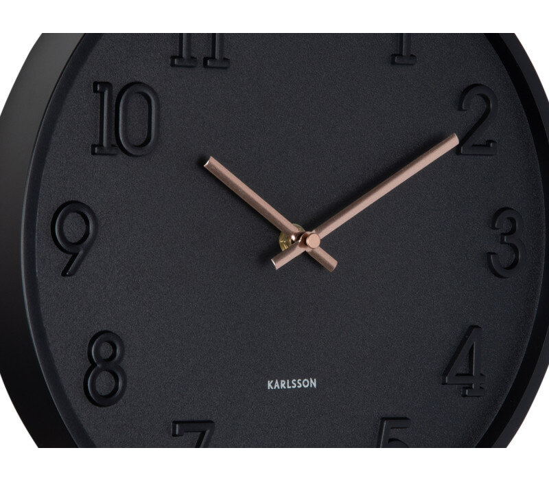 Karlsson - Wall Clock Calma - Matt Black