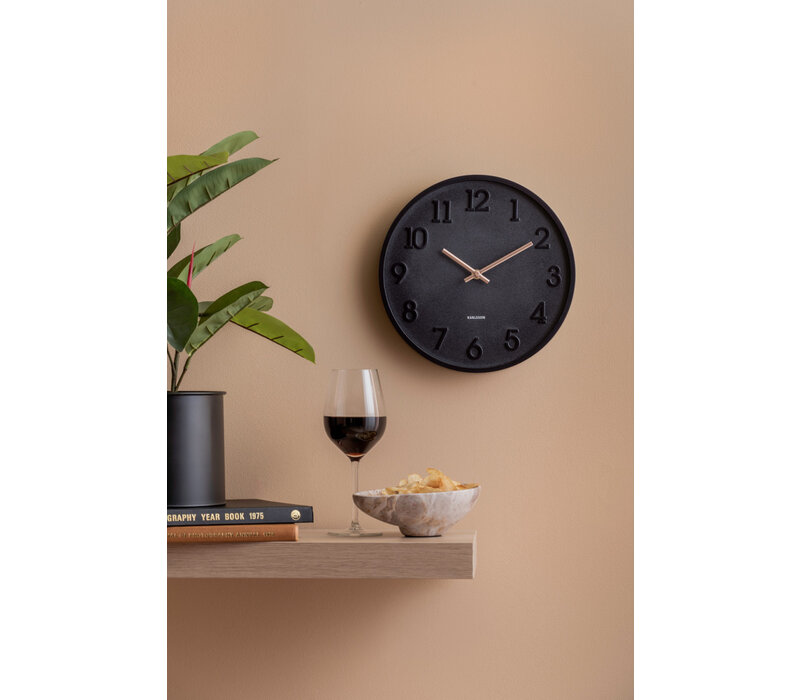 Karlsson - Wall Clock Calma - Matt Black