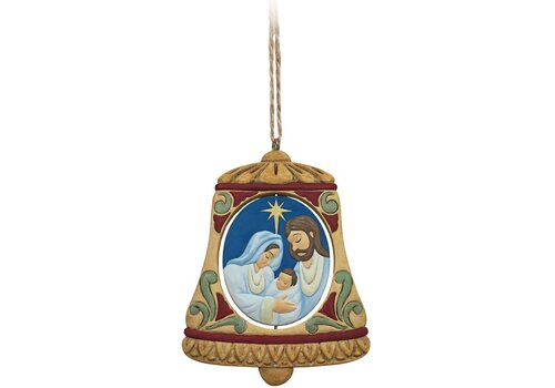 Heartwood Creek Rotating Holy Family in Bell Hanging Ornament - Heartwood Creek