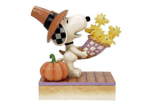 Peanuts by Jim Shore Harvest Happiness (Snoopy Cornucopia) - Peanuts by Jim Shore