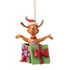 Max in a Present Hanging Ornament - The Grinch by Jim Shore