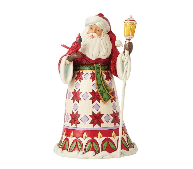 Heartwood Creek - Spreading Christmas Cheer (Santa holding Cardinal)