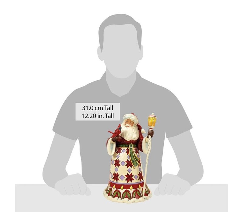 Heartwood Creek - Spreading Christmas Cheer (Santa holding Cardinal)