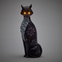 Heartwood Creek - Gato's Glowing Gaze (LED Black Cat - OP=OP!)