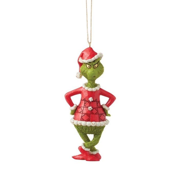 The Grinch by Jim Shore - The Grinch with Hands on Hips Hanging Ornament