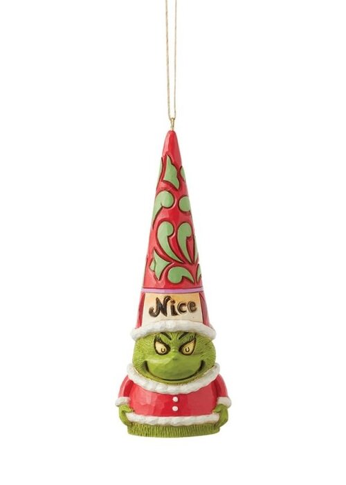 The Grinch by Jim Shore Grinch Naught Nice Gnome Hanging Ornament - The Grinch by Jim Shore
