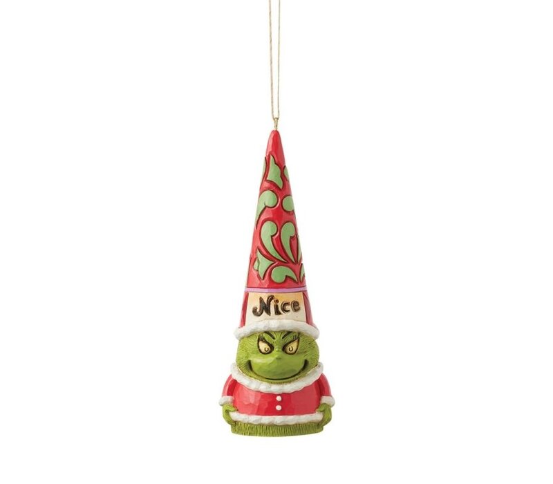 The Grinch by Jim Shore - Grinch Naught Nice Gnome Hanging Ornament