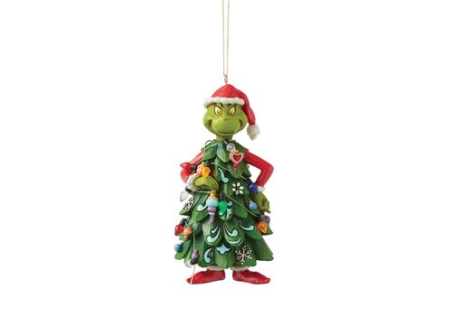 The Grinch by Jim Shore Grinch as a Christmas Tree Hanging Ornament - The Grinch by Jim Shore