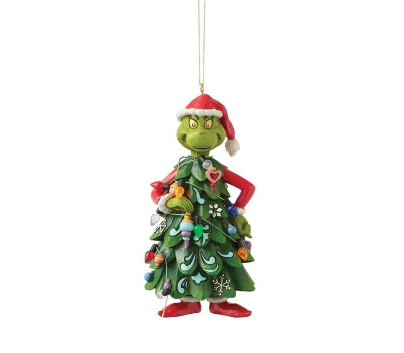 The Grinch by Jim Shore - Grinch as a Christmas Tree Hanging Ornament