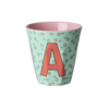 A - Middelgroot Beker - Flowers Mint - RICE