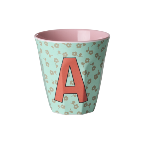 A - Middelgroot Beker - Flowers Mint - RICE 