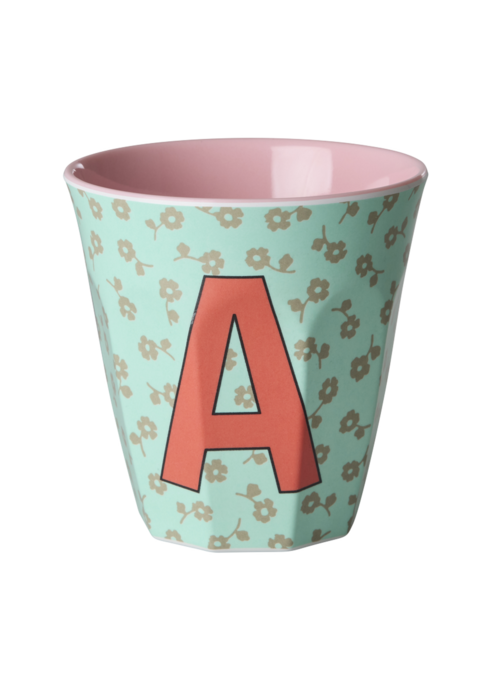 RICE A - Middelgroot Beker - Flowers Mint - RICE