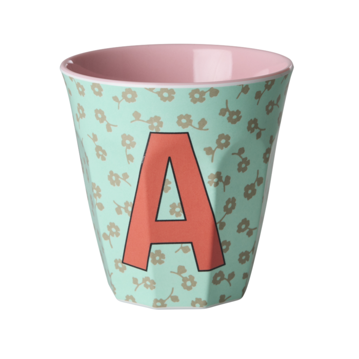 RICE A - Middelgroot Beker - Flowers Mint - RICE