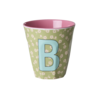 rice RICE - B - Middelgroot Beker - Flowers Soft Green
