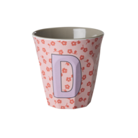 RICE - D - Middelgroot Beker - Flowers Pink