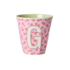 rice RICE - G - Middelgroot Beker - Flowers Pink