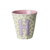 Rice RICE - H - Middelgroot Beker - Flowers Cream