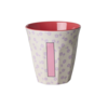 Rice RICE - I - Middelgroot Beker - Flowers Cream