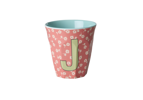 Rice J - Middelgroot Beker - Flowers Coral - RICE