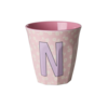 Rice RICE - N - Middelgroot Beker - Flowers Soft Pink