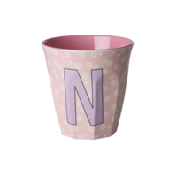 RICE - N - Middelgroot Beker - Flowers Soft Pink