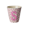 Rice RICE - S - Middelgroot Beker - Flowers Soft Pink