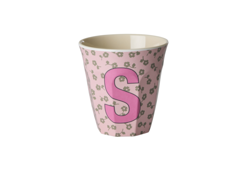 Rice S - Middelgroot Beker - Flowers Soft Pink - RICE