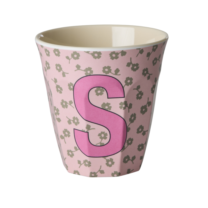 RICE - S - Middelgroot Beker - Flowers Soft Pink