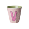 Rice RICE - V - Middelgroot Beker - Flowers Soft pink