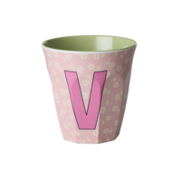 RICE - V - Middelgroot Beker - Flowers Soft pink