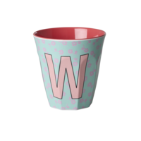 RICE - W - Middelgroot Beker - Flowers Soft Blue