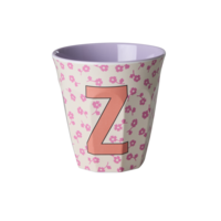 RICE - Z - Middelgroot Beker - Flowers Soft Pink
