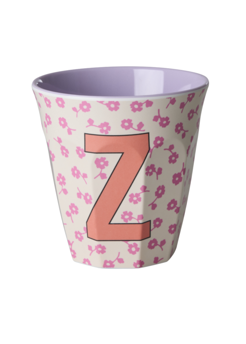 RICE Z - Middelgroot Beker - Flowers Soft Pink - RICE
