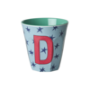 Rice RICE - D - Middelgroot Beker - Stars Dusty Blue