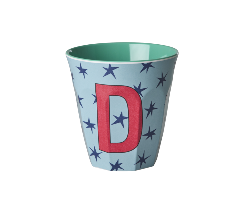 RICE - D - Middelgroot Beker - Stars Dusty Blue