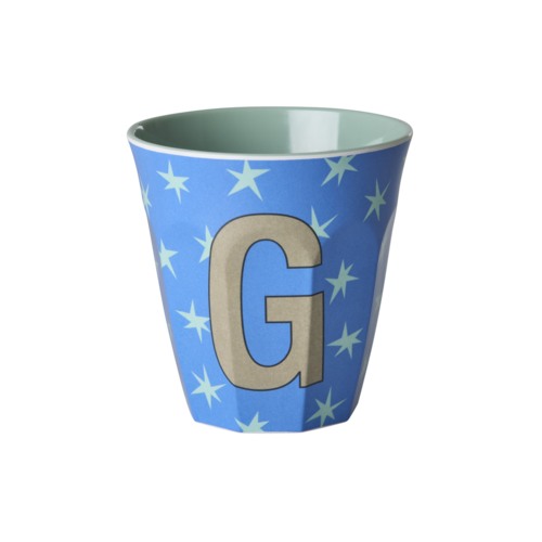 G - Middelgroot Beker - Stars Blue - RICE 