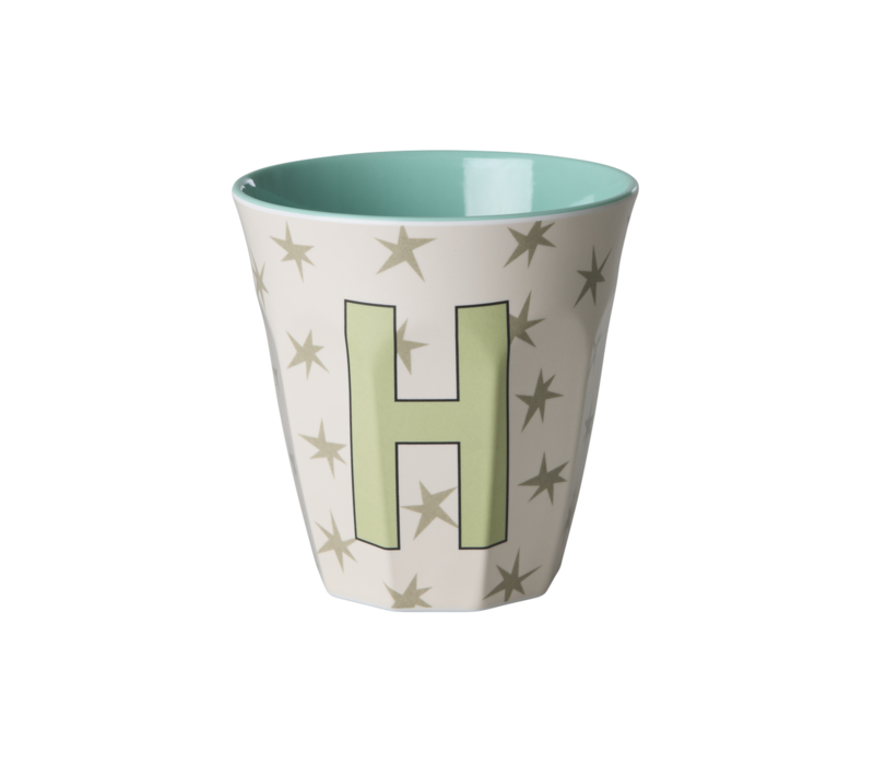 RICE - H - Middelgroot Beker - Stars Cream