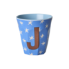 Rice RICE - J - Middelgroot Beker - Stars Cream