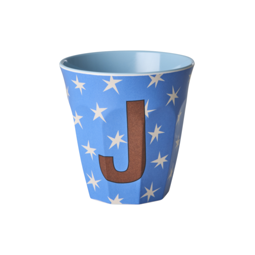 J - Middelgroot Beker - Stars Cream - RICE 