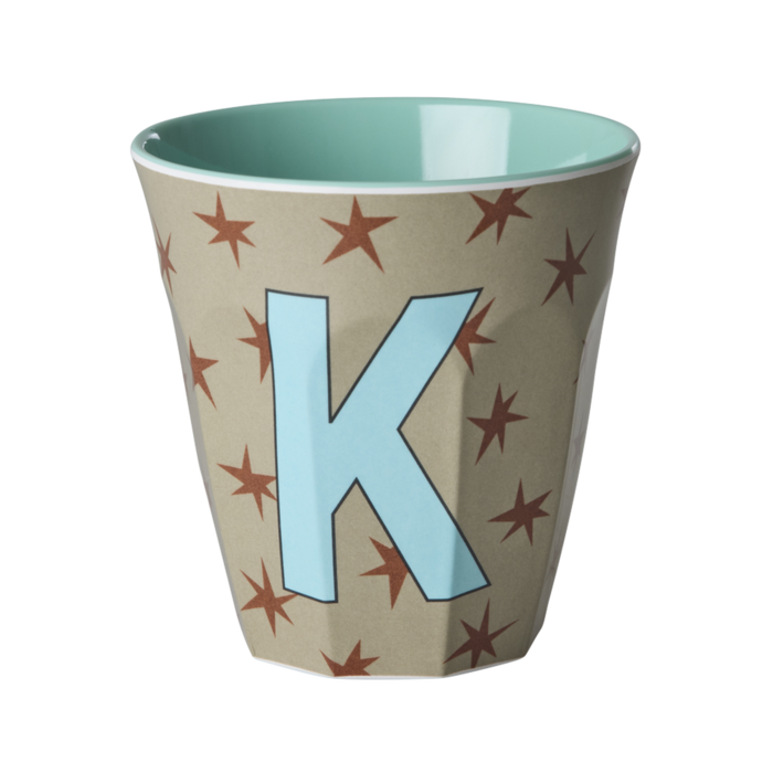 RICE - K - Middelgroot Beker - Stars Soft Brown