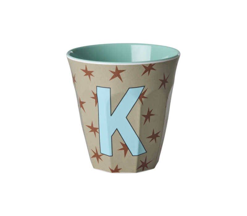 RICE - K - Middelgroot Beker - Stars Soft Brown